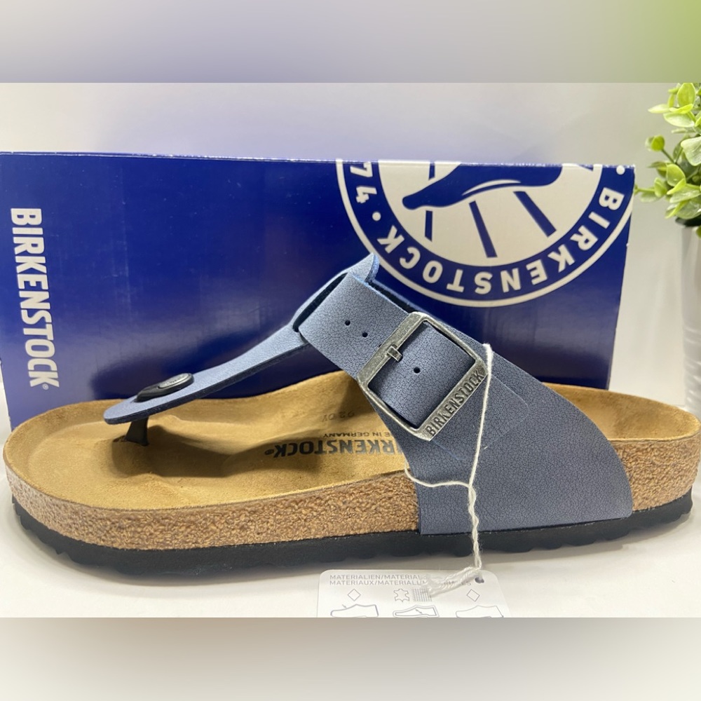NEW Birkenstock Unisex Gizeh Sandals Medina Black Size 43 Mens 10/Womens 12. - Picture 9 of 12